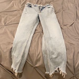 High waisted flare jeans